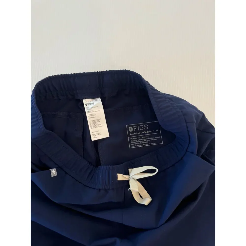 FIGS Tansen Jogger Scrub Pants Men's Medium Navy Blue PO 3213 Core Healthcare